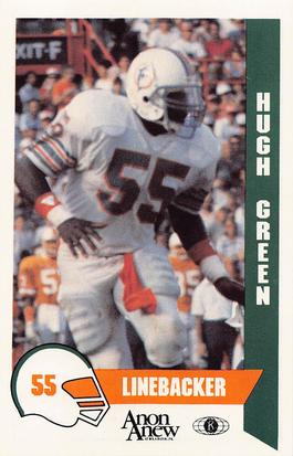1986 Miami Dolphins Police #10 Hugh Green Front