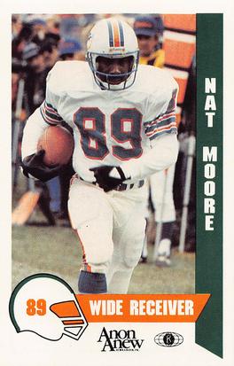 1986 Miami Dolphins Police #13 Nat Moore Front