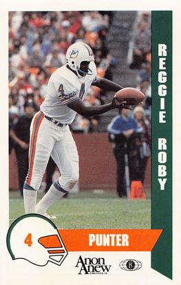 1986 Miami Dolphins Police #15 Reggie Roby Front
