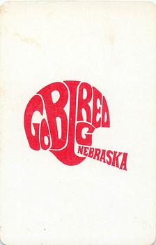 1973 Nebraska Cornhuskers Playing Cards (White Backs) #8♠ Rik Bonness Back