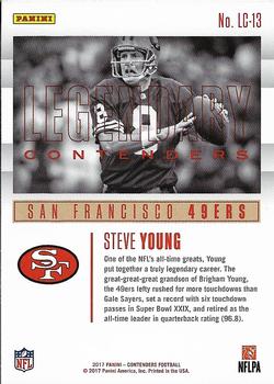 2017 Panini Contenders - Legendary Contenders #LC-13 Steve Young Back