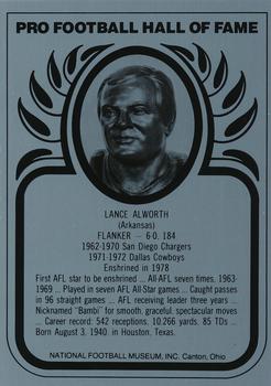 1982-83 Hall of Fame Metallics #NNO Lance Alworth Front
