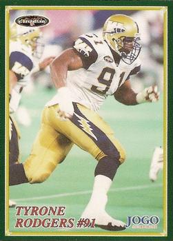 1998 JOGO #76 Tyrone Rodgers Front