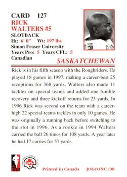 1998 JOGO #127 Rick Walters Back