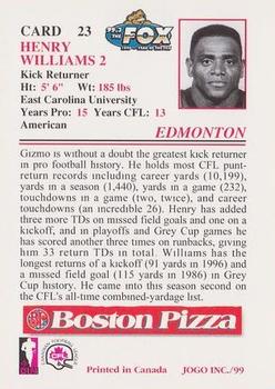 1999 JOGO Boston Pizza #23 Henry 