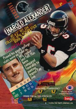 1994 Stadium Club - Super Bowl XXIX Embossed #235 Harold Alexander Back