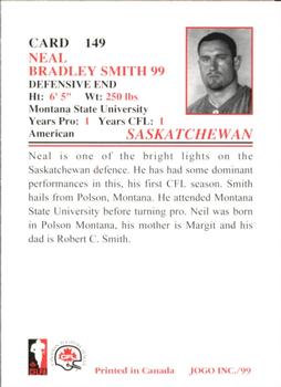 1999 JOGO #149 Neal Bradley Smith Back