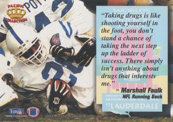 1995 NFLPA Super Bowl Player's Party #NNO Marshall Faulk Back