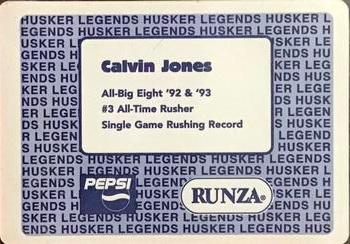 2000 Runza Nebraska Cornhuskers Husker Legends #NNO Calvin Jones Back