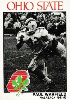 1989 Ohio State Buckeyes #2 Paul Warfield Front