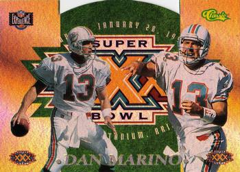 1996 Classic NFL Experience - Super Bowl XXX Die Cut Interactive #2C Dan Marino Front