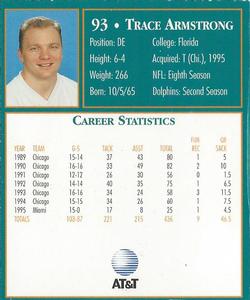 1996 AT&T Miami Dolphins #NNO Trace Armstrong Back