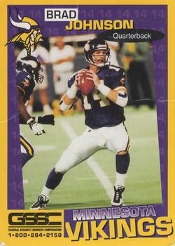 1998 Minnesota Vikings Police #1 Brad Johnson Front