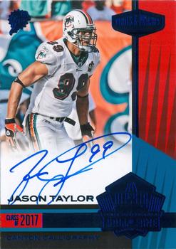 2017 Panini Plates & Patches - Canton Calligraphy Blue #CC-JT Jason Taylor Front