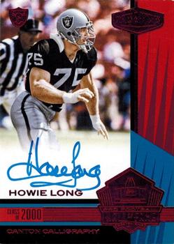 2017 Panini Plates & Patches - Canton Calligraphy Red #CC-HL Howie Long Front
