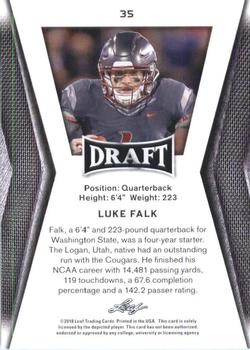 2018 Leaf Draft #35 Luke Falk Back