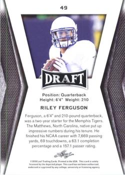 2018 Leaf Draft #49 Riley Ferguson Back