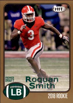 2018 SAGE HIT - Gold #76 Roquan Smith Front