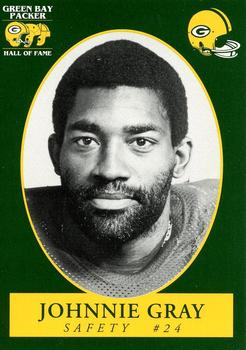 1992 Green Bay Packer Hall of Fame #109 Johnnie Gray Front