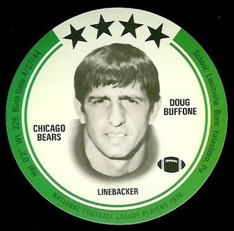 1976 Buckmans Discs #4 Doug Buffone Front