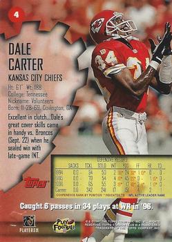 1997 Stadium Club - Pro Bowl #4 Dale Carter Back