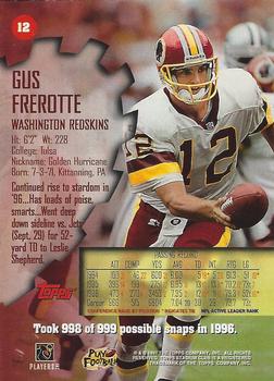 1997 Stadium Club - Pro Bowl #12 Gus Frerotte Back