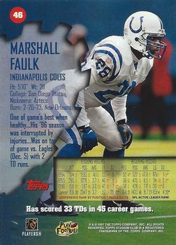 1997 Stadium Club - Pro Bowl #46 Marshall Faulk Back