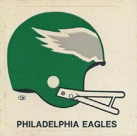 1978 Kellogg's NFL Helmet Stickers #21 Philadelphia Eagles Front