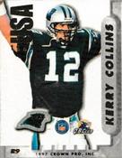 1997 Crown Pro Stickers #R9 Kerry Collins Front