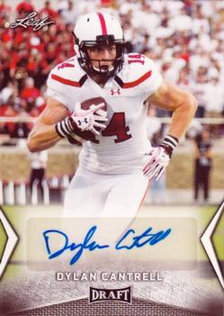 2018 Leaf Draft - Autographs #BA-DC3 Dylan Cantrell Front