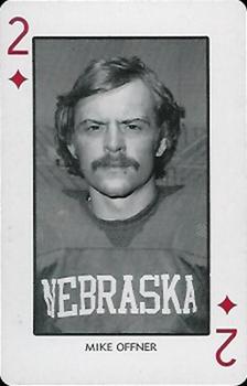 1974 Nebraska Cornhuskers Playing Cards #2♦ Mike Offner Front