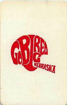 1974 Nebraska Cornhuskers Playing Cards #5♦ Bobby Thomas Back