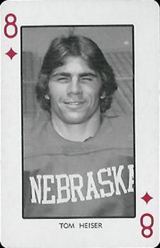 1974 Nebraska Cornhuskers Playing Cards #8♦ Tom Heiser Front