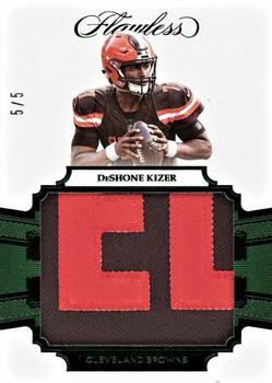 2017 Panini Flawless - Rookie Patches Emerald #RP-DS DeShone Kizer Front