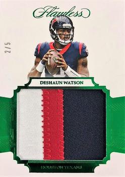 2017 Panini Flawless - Rookie Patches Emerald #RP-DW Deshaun Watson Front