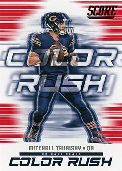 2018 Score - Color Rush Red #19 Mitchell Trubisky Front