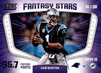 2018 Score - Fantasy Stars #16 Cam Newton Front