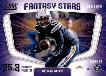2018 Score - Fantasy Stars #17 Keenan Allen Front