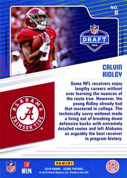 2018 Score - NFL Draft #8 Calvin Ridley Back