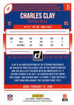 2018 Donruss #31 Charles Clay Back