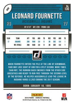 2018 Donruss #130 Leonard Fournette Back
