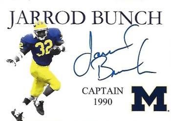 2002 TK Legacy Michigan Wolverines - Captains Autographs #CP9 Jarrod Bunch Front