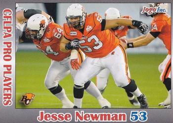 2012 JOGO CFLPA Pro Players #20 Jesse Newman Front