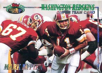 1993 Stadium Club - Super Teams #NNO Washington Redskins Front