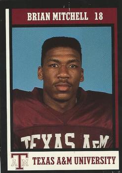 1992 Texas A&M Aggies #41 Brian Mitchell Front
