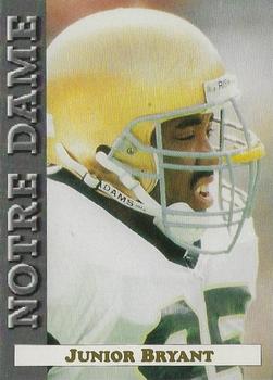 1992 Notre Dame Fighting Irish #8 Junior Bryant Front