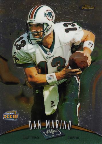 1998-99 Finest Super Bowl XXXIII Jumbos #9 Dan Marino Front
