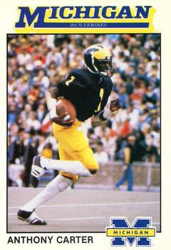 1989 Michigan Wolverines All-Time Team #2 Anthony Carter Front