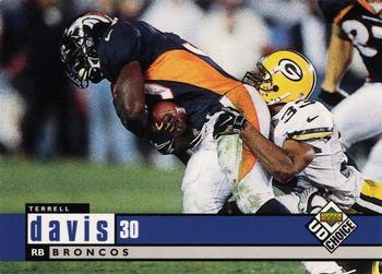 1998 UD Choice Denver Broncos #DB9 Terrell Davis Front