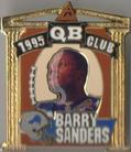 1995 Pinnacle Club Collection - 1995 QB Club Collector Pins #NNO Barry Sanders Front